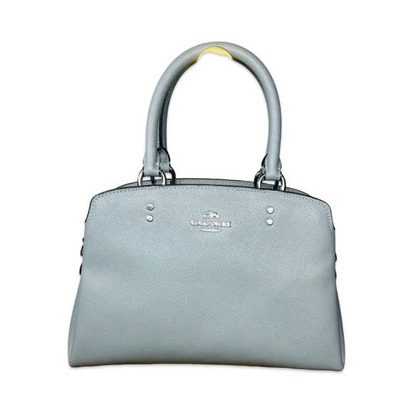 Coach 2012 Mini Lillie Carryall Grey Crossgrain Leather Satchel Crossbody - Picture 2 of 12